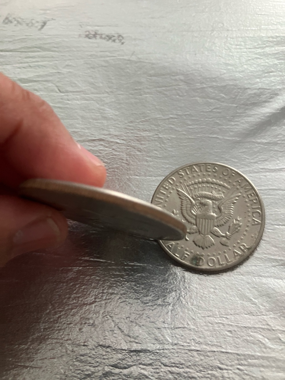 Pair of Vintage U.S. Presidential Coins in Silver Tone